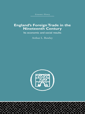 cover image of England's Foreign Trade in the Nineteenth Century